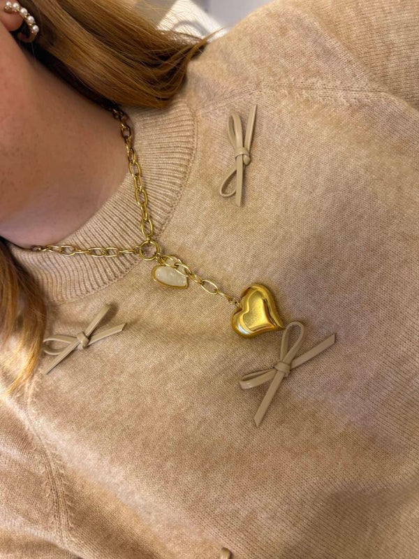 Ketting hartje wit