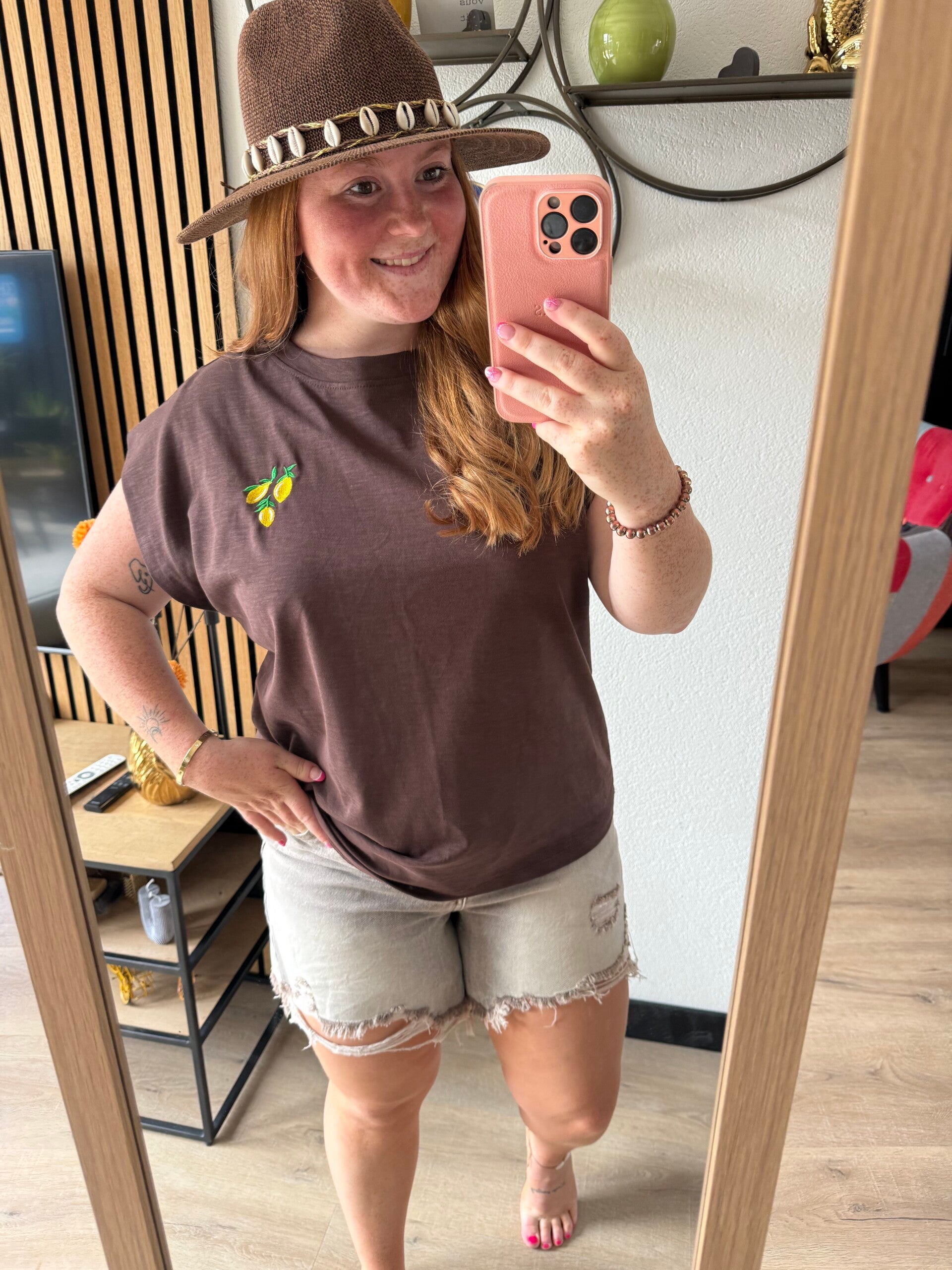 Lemon t-shirt - Brown