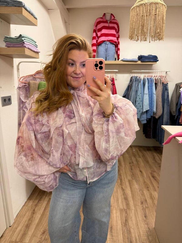Flower blouse - Roze