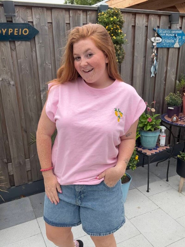 Lemon t-shirt - Roze