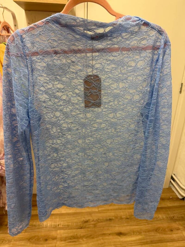 Kanten top - Sky blue