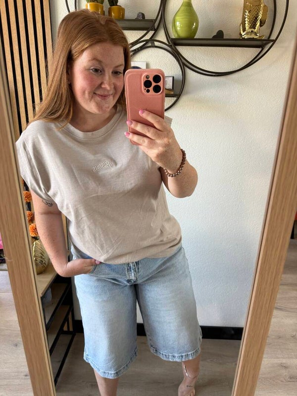 Bisous t-shirt - Beige