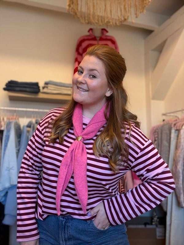 Striped longsleeve - Pink