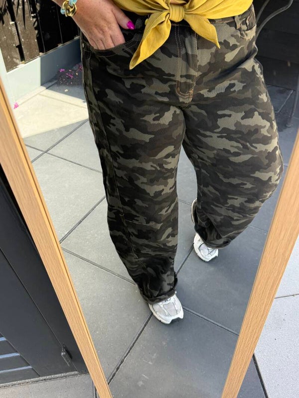 Balloon fit jeans - Camouflage
