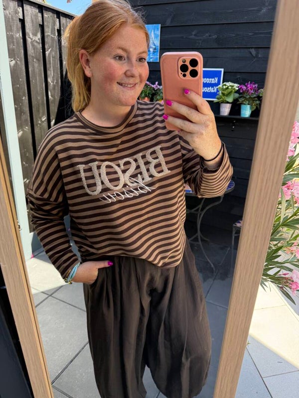 Longsleeve striped - Bisou Coffee
