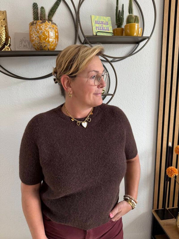 Basis alpaca truitje - Chocolade bruin