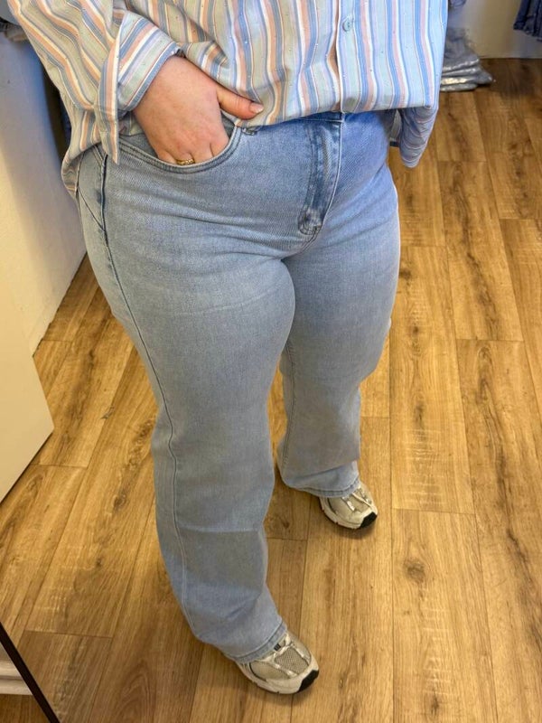 Goodies jeans Lichtblauw -  t/m maat 48 ( Wide leg);