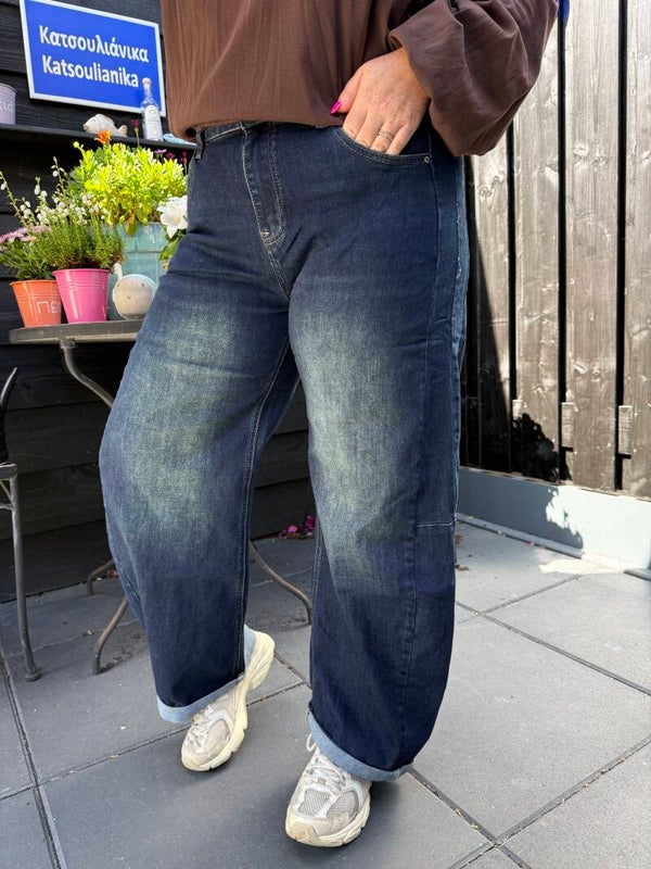 Balloon fit jeans - extra dark denim