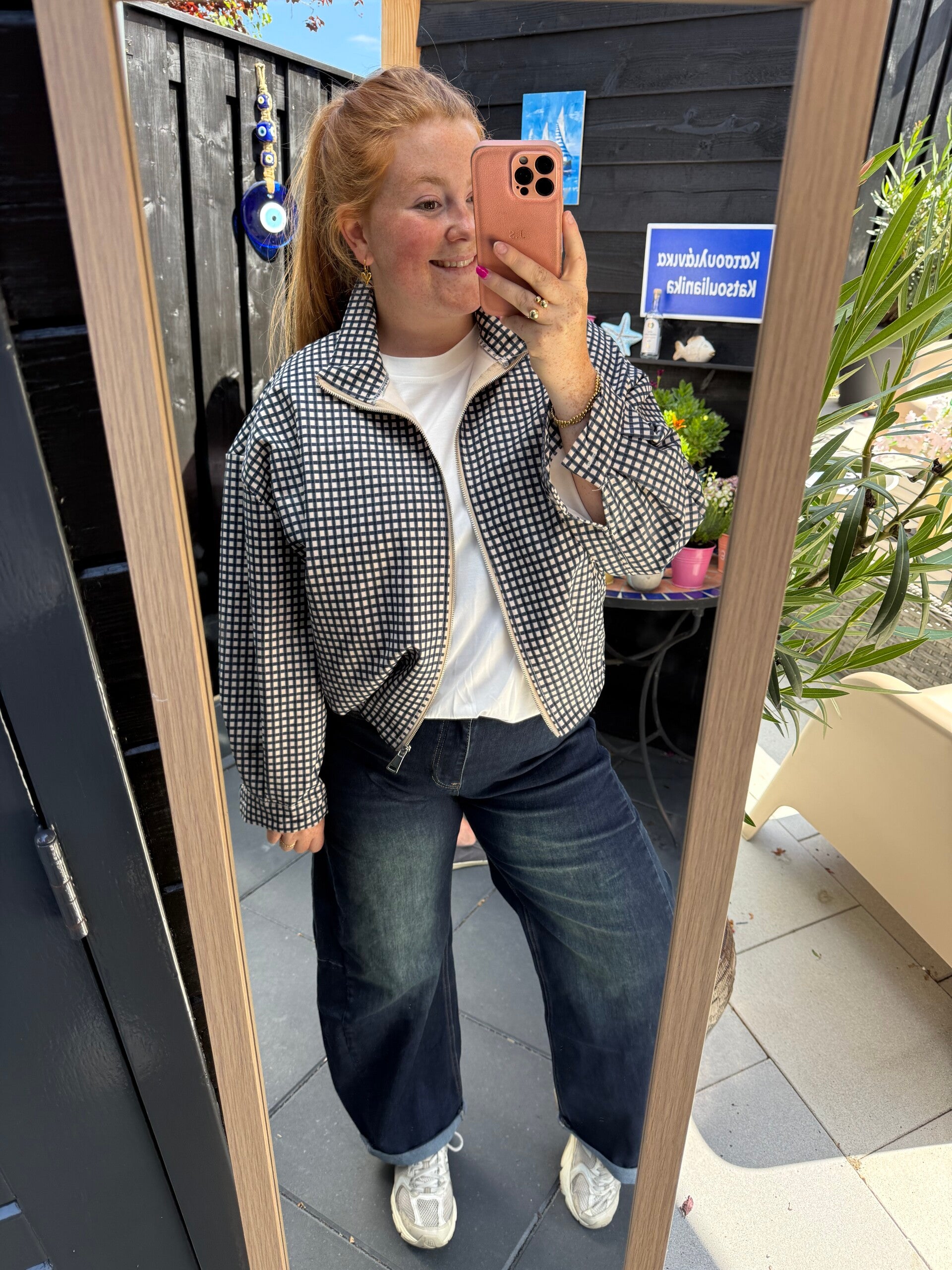 Ruit bomber jasje - Navy