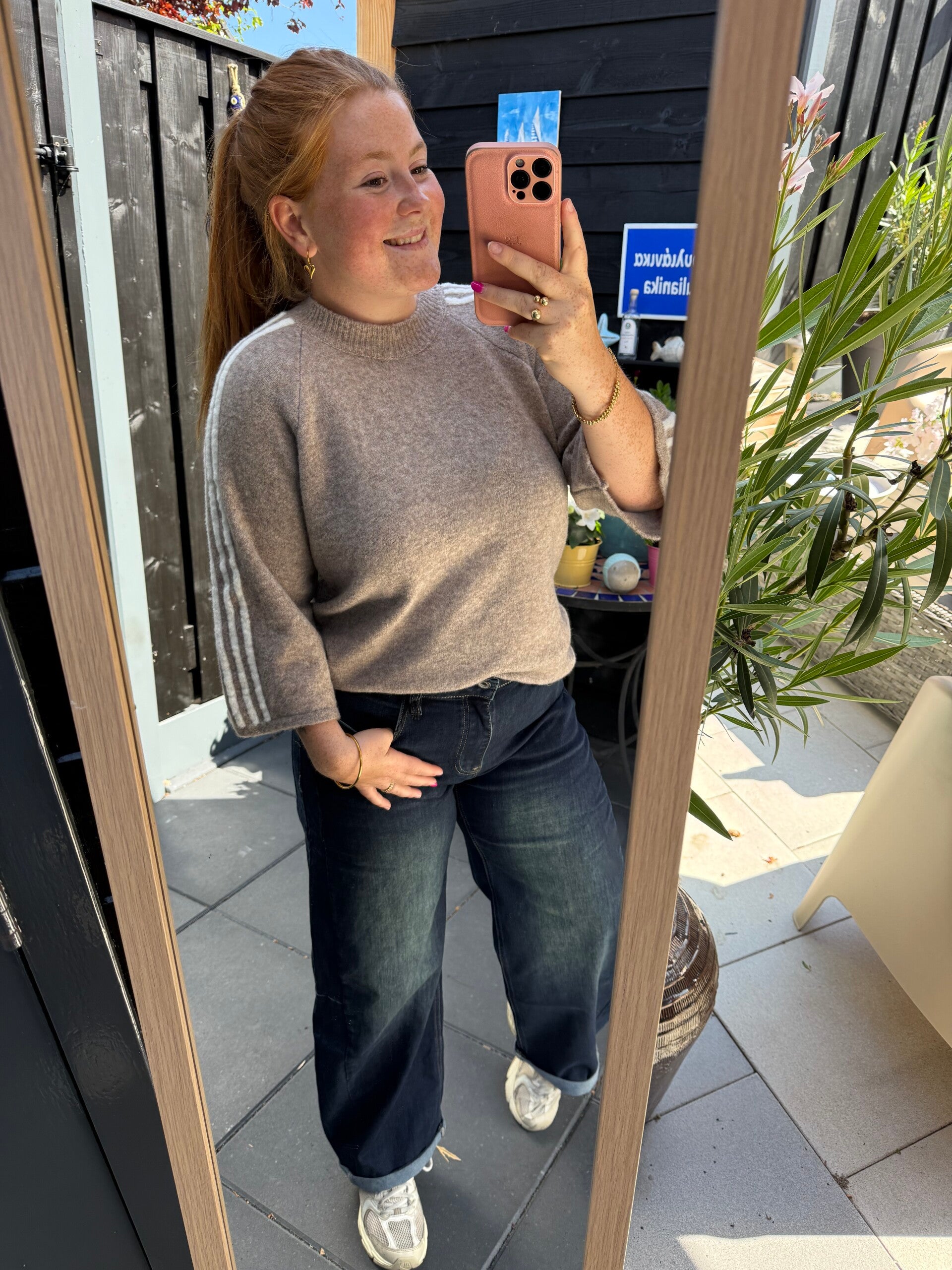 Striped knit - Beige