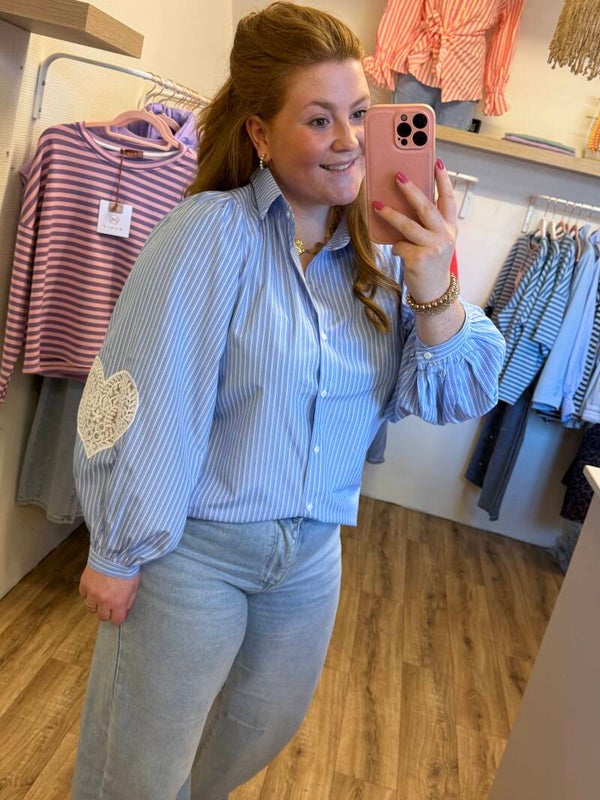 Blouse broderie hart