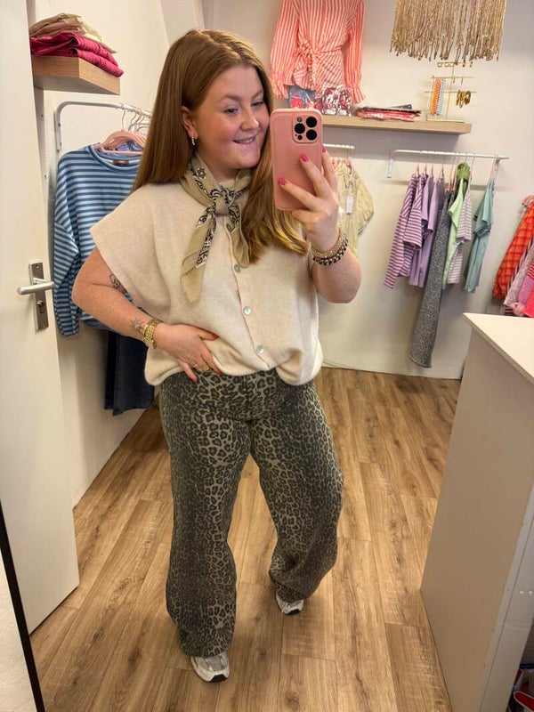 Leopard jeans Laulia