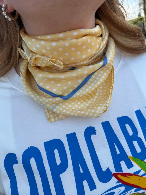 Sjaaltje Geel polka dots
