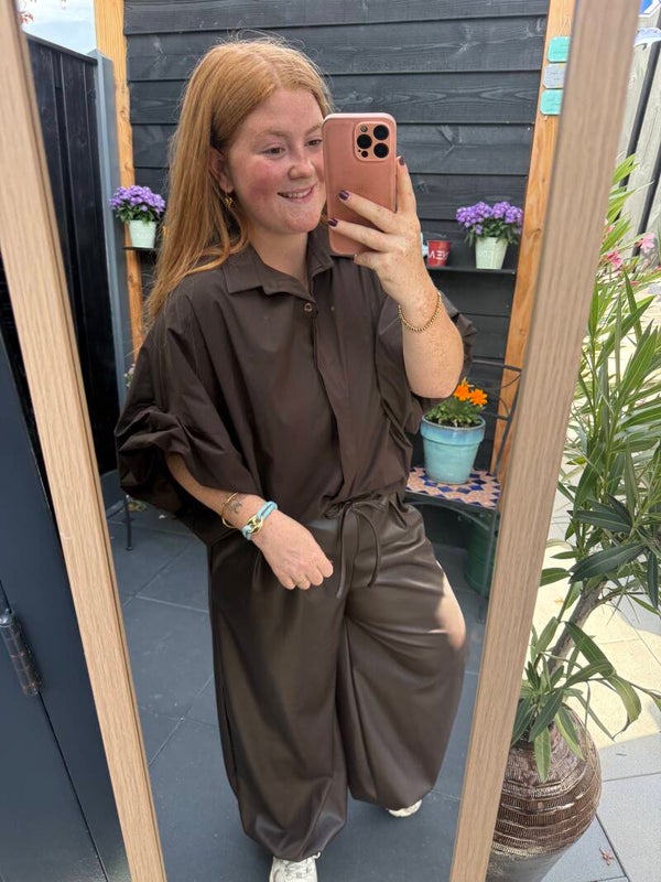 Amaya blouse Basic - Brown
