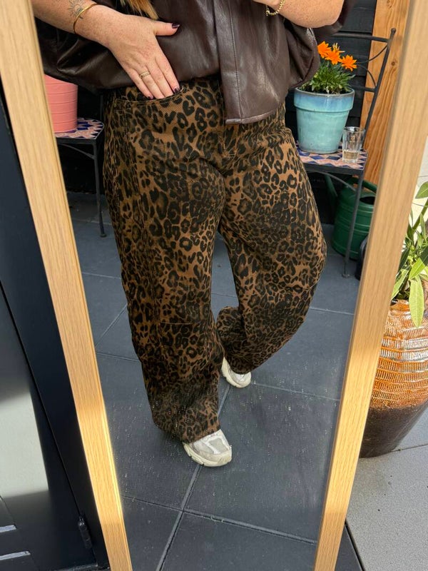 Balloon fit jeans - Leopard