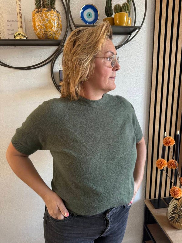 Alpaca trui - Mosgroen