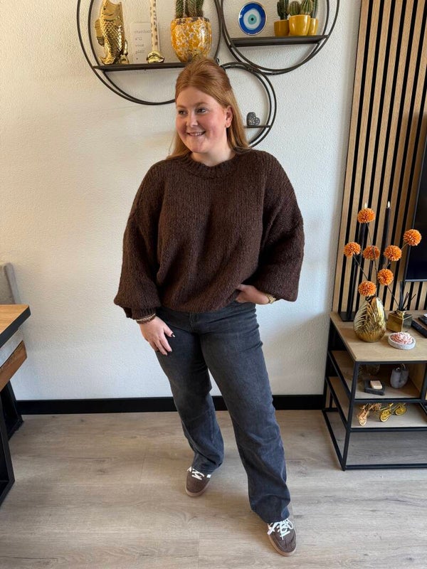 Comfy knit - Chocolade bruin