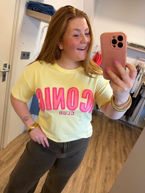 Iconic club t-shirt - Geel