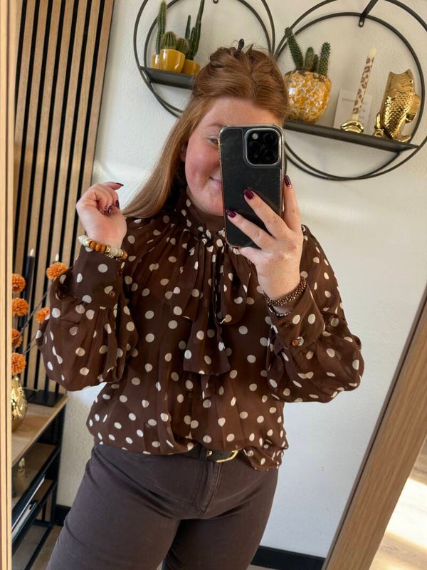 Pipa blouse - Bruin