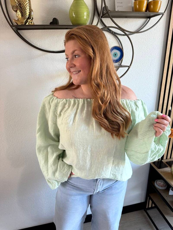 Off the shoulder top - Mint
