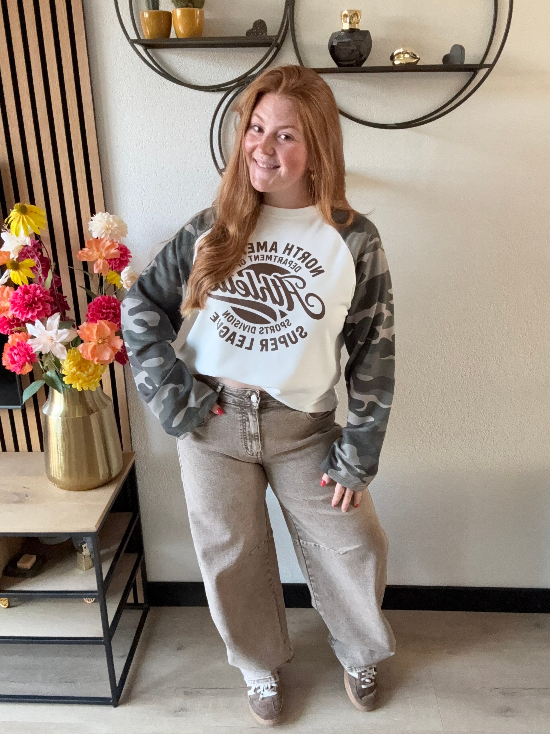 Camo longsleeve - Brown