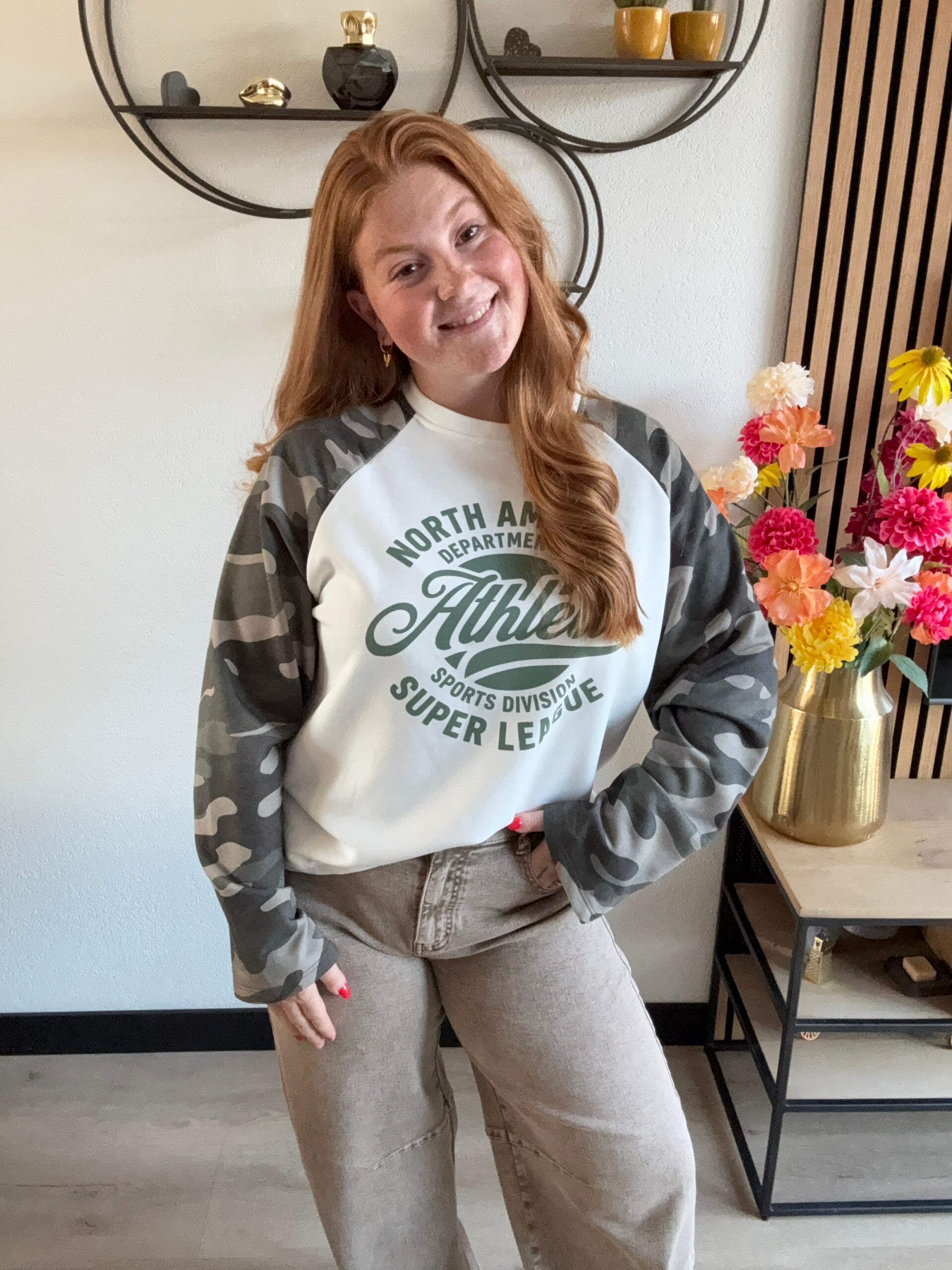 Camo longsleeve - groen