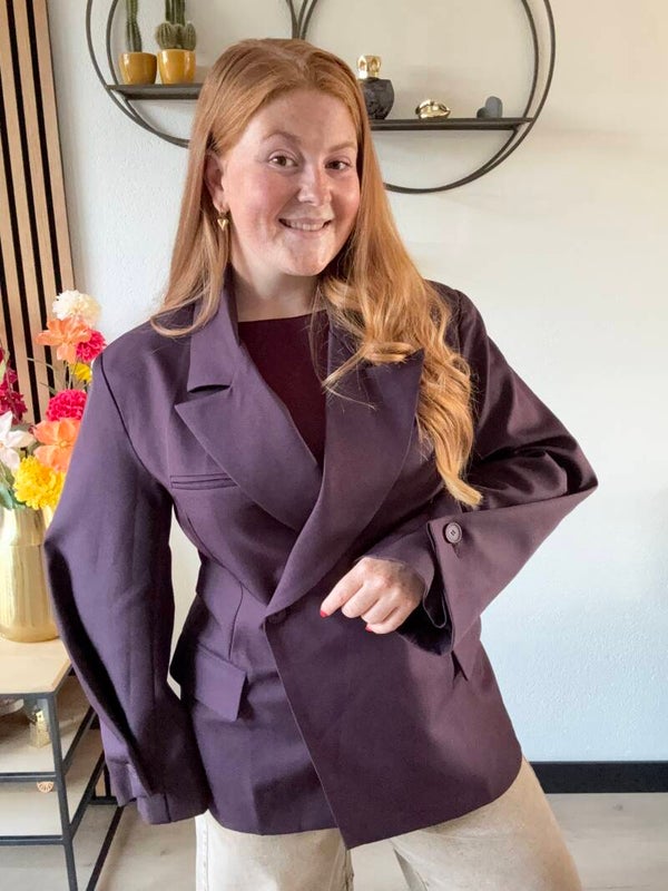 Plume blazer taille