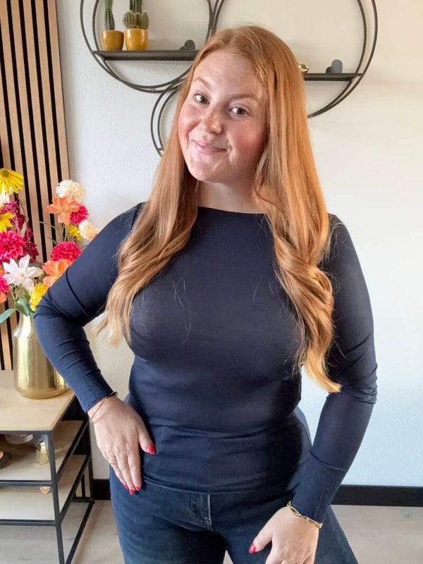 Cashmere top - Navy