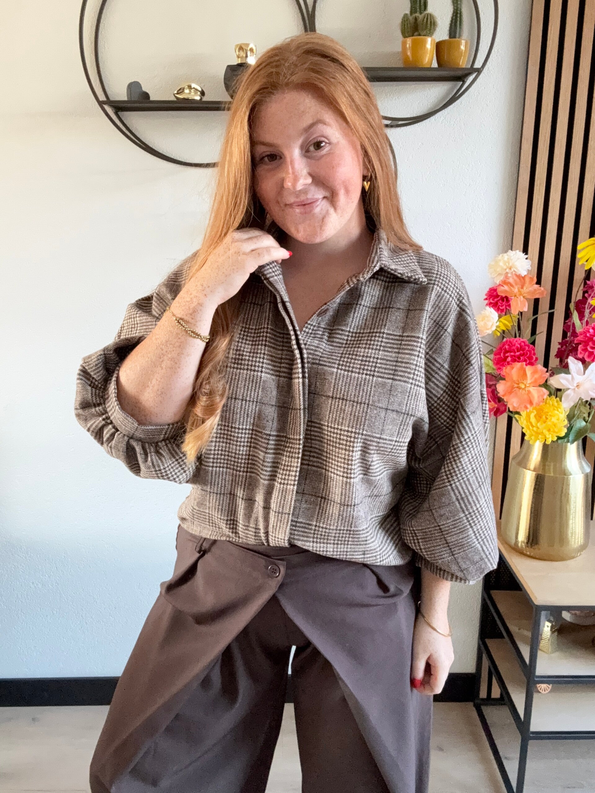 Amaya blouse - Licht beige