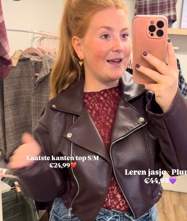 Leren jasje - Plume
