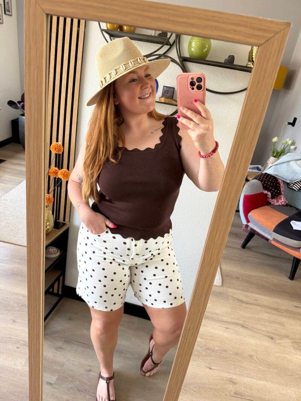 Polka dot short