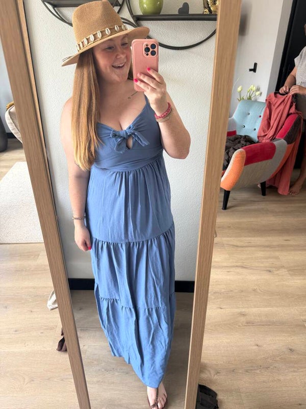 Jurk bow - Blauw