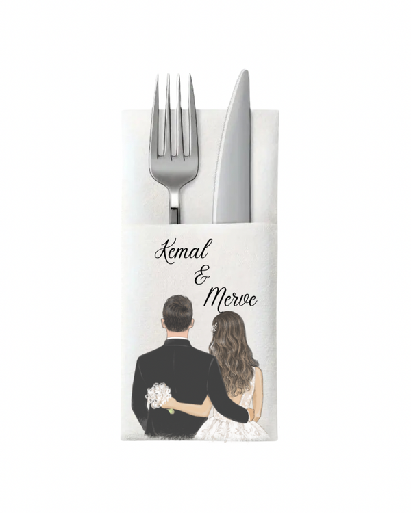 Personalisierte „Hochzeit/Verlobung„ Servietten
