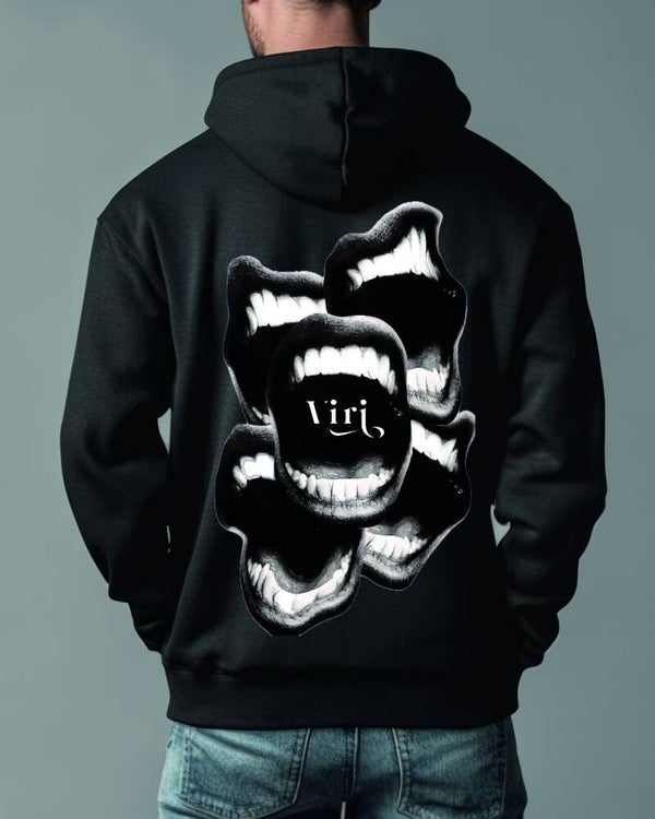 Oversized print hoodie