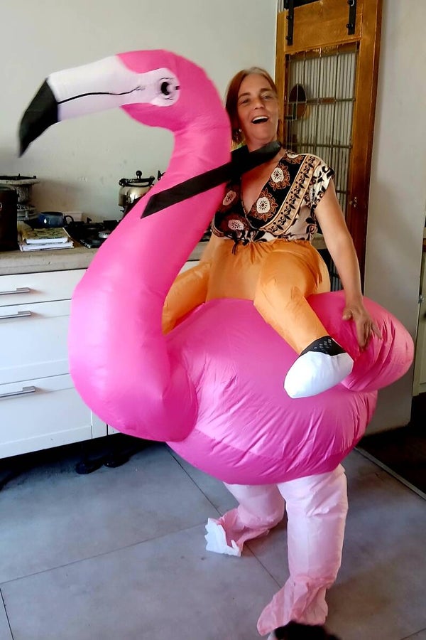Flamingo opblaaspak