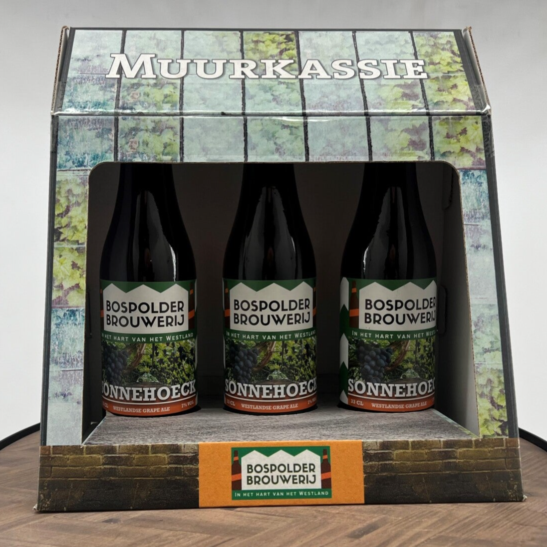 Muurkassie geschenkverpakking - 3 verschillende bieren