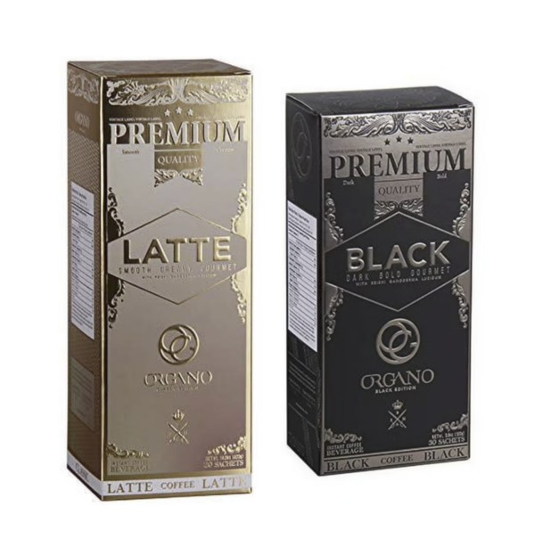 2 Boxes Mushroom Coffee ( 1 Latte/1 Black)