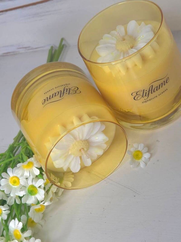 Geurkaars madeliefje geel