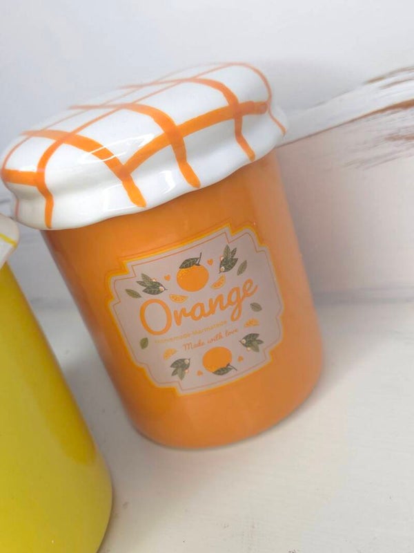 Waxbrander Orange confiturenpotje
