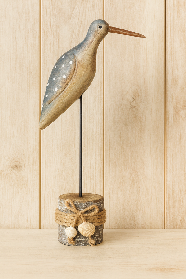 Wooden Seaside Bird Ornament