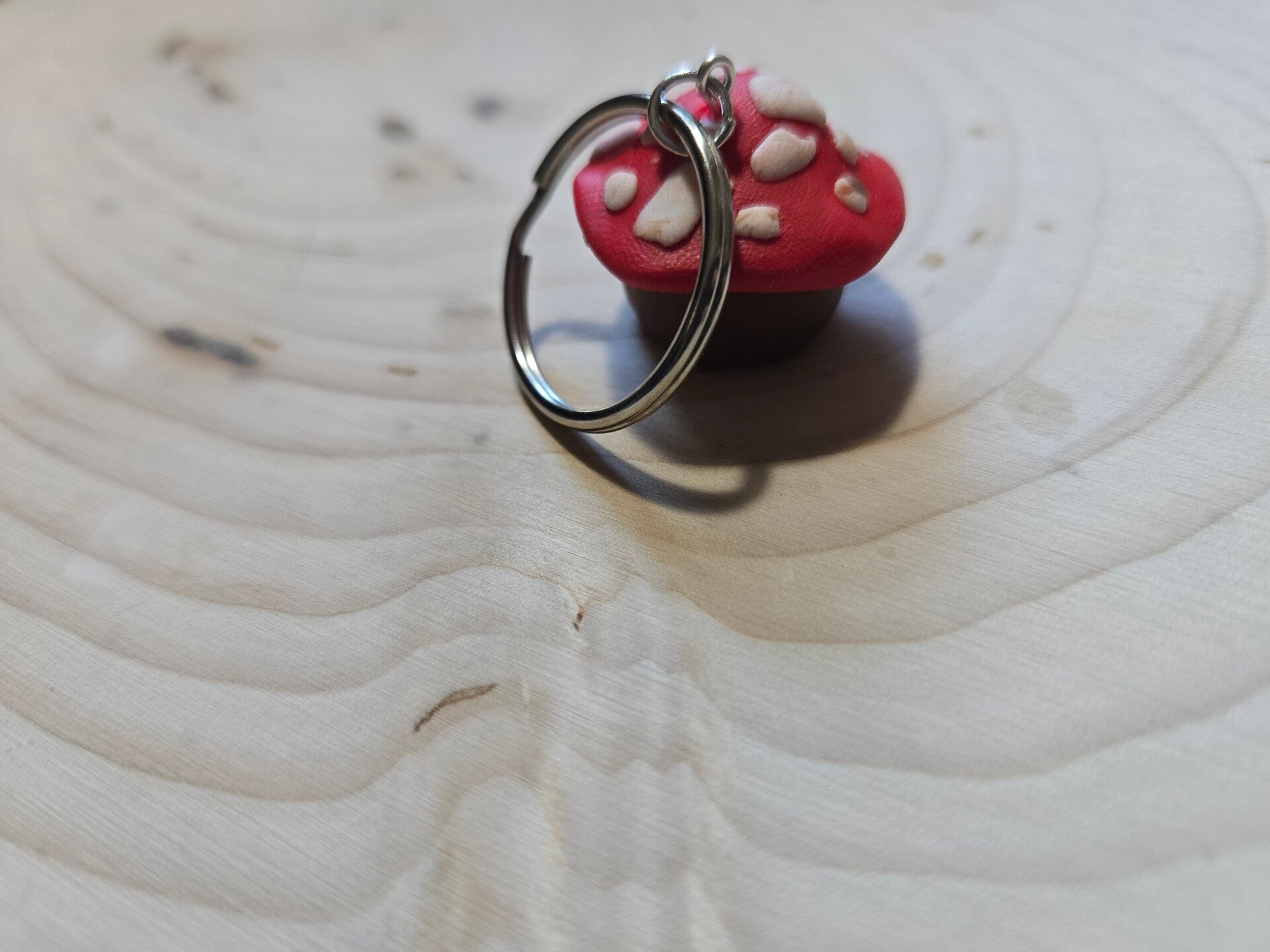 Toadstool Keychain - Red