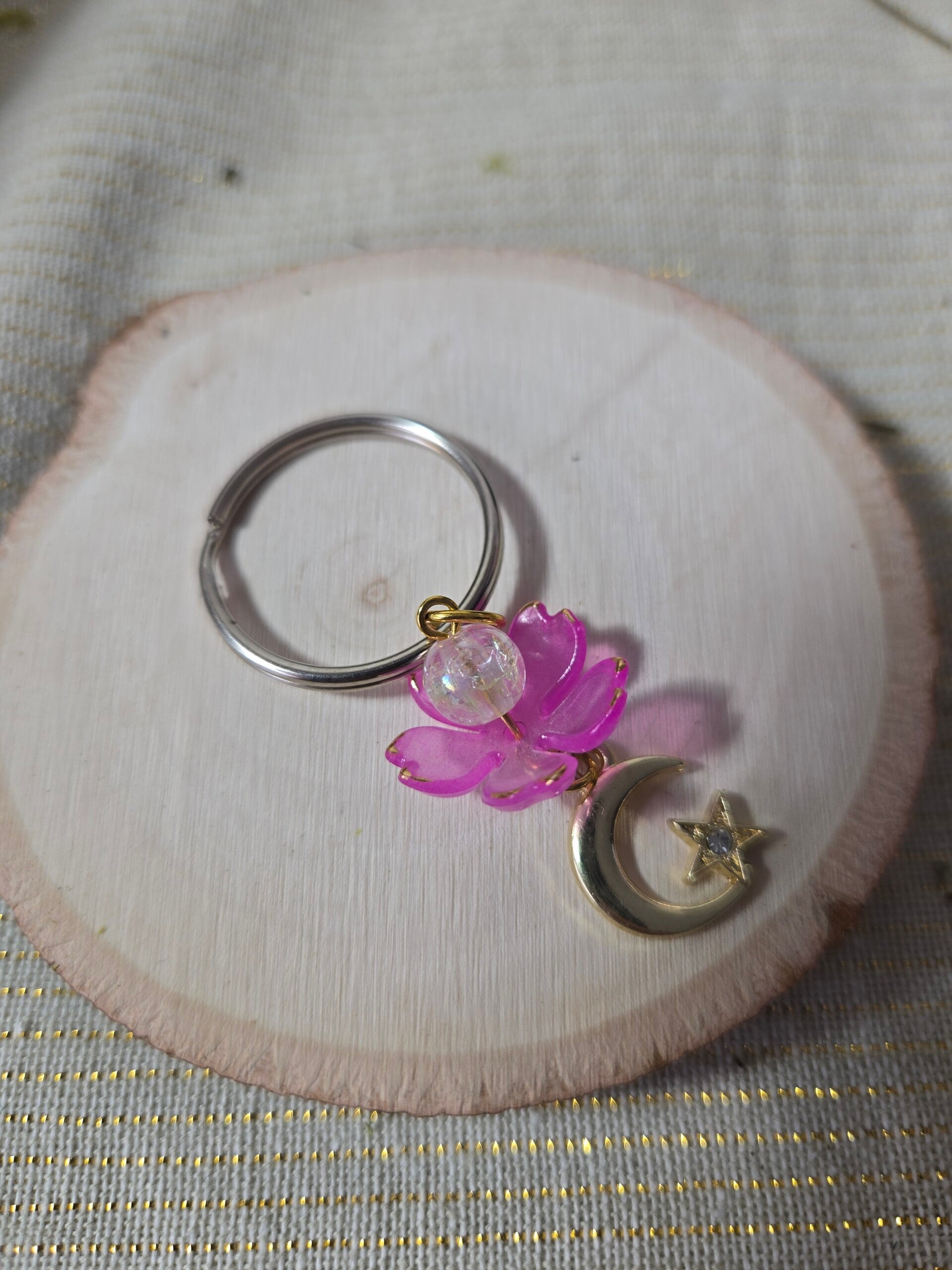 Cosmic Bloom Keychain