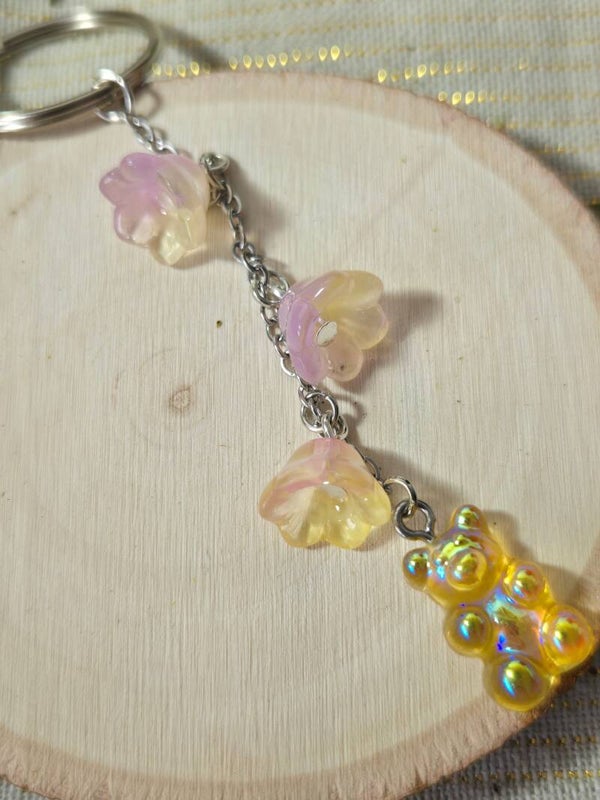 Spring Gummy Bear Keychain