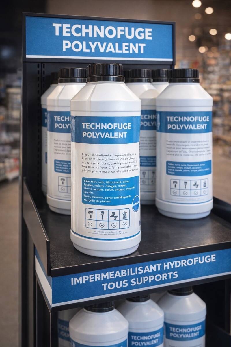 Traitement imperméabilisant hydrofuge Technofuge pour protection de toiture à Lyon.