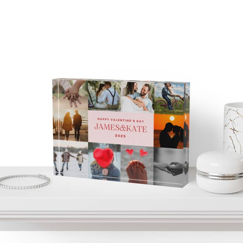 Personalized Acrylic Photo Block-Valentine's Day