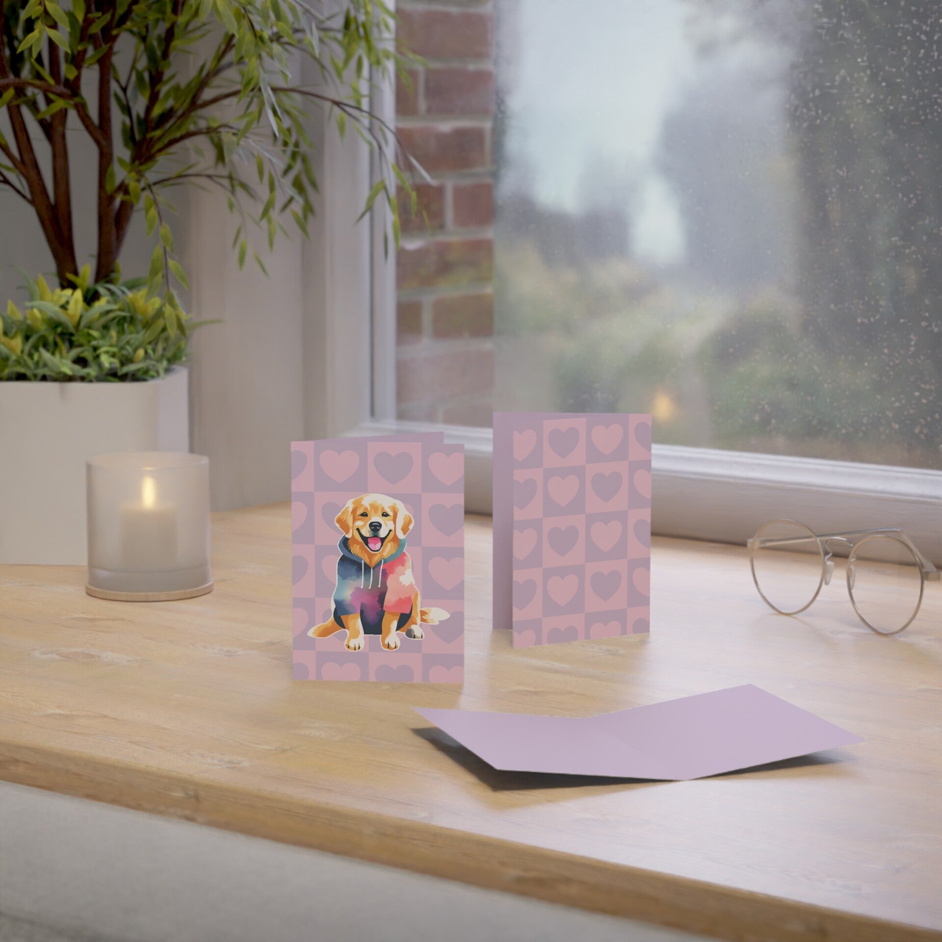 Personalized Cute Dog Greeting Card-Golden Retriever