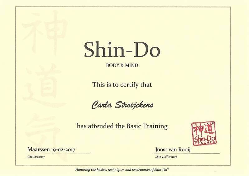 Shin-do certificaat