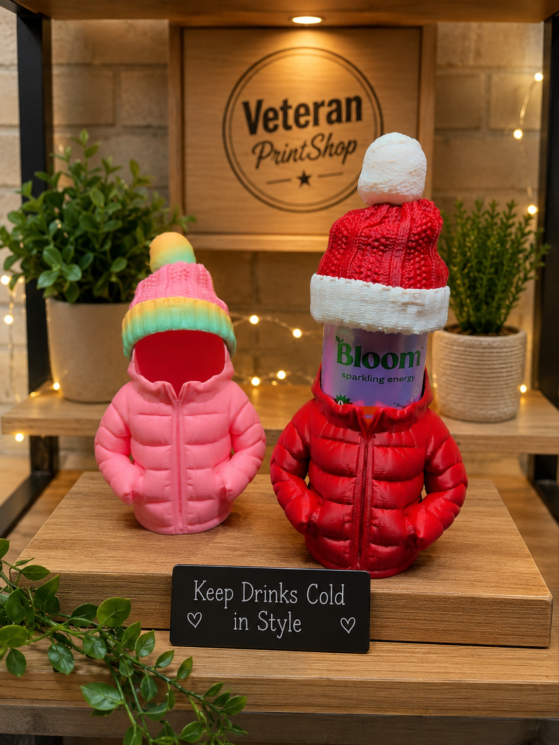 Jacket Koozie w/ Beanie topper