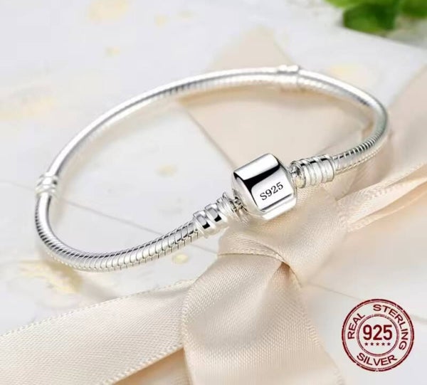 925 Sterling Silver 16cm Clasp Rope Bracelet 🩶