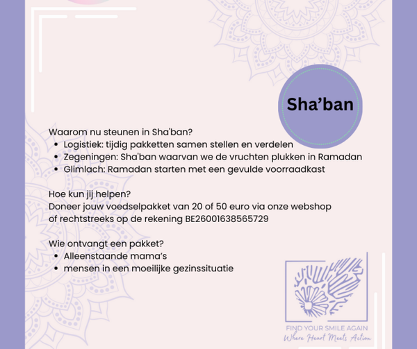 Sha'ban, 20 euro voedselpakketten Ramadan Marokko